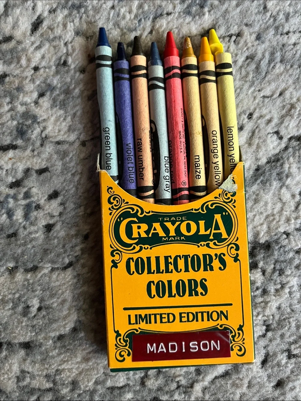 Crayola collectors colors limited edition 1991